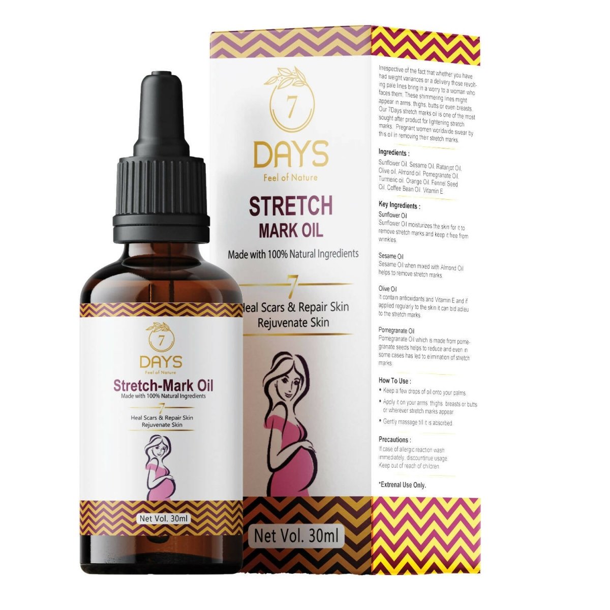 7 Days Stretch Mark Oil - Distacart