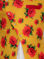 Thumbnail for Lil Drama Genda Phool White Kurta and Dhoti with Mustard Jacket Set for Boys