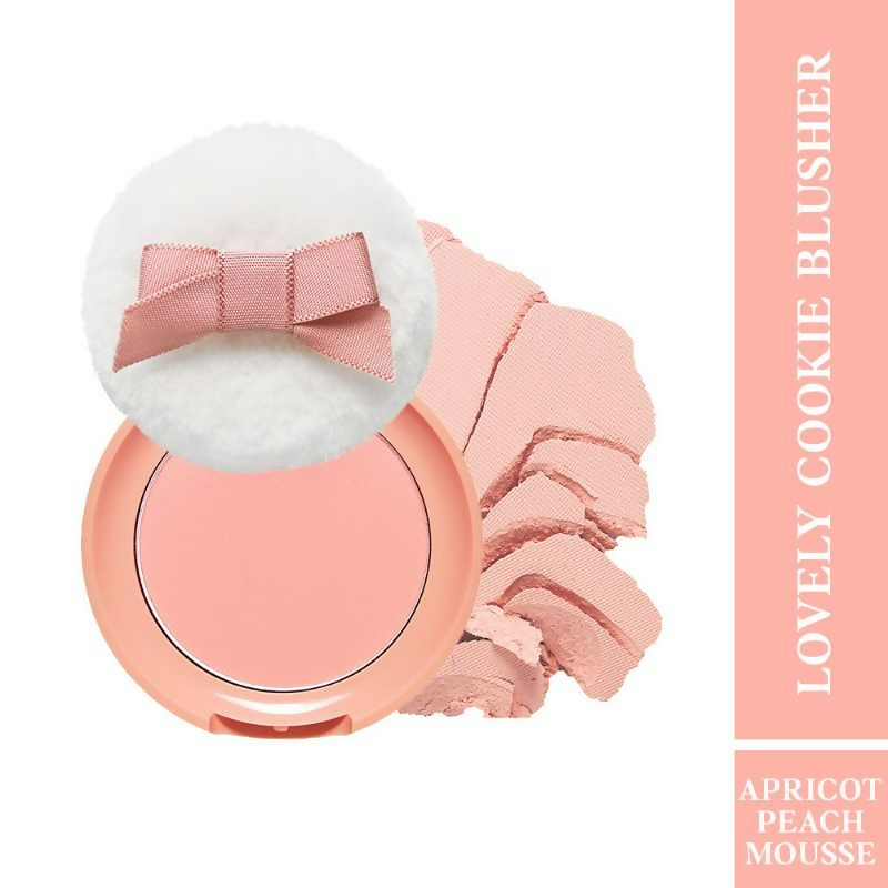 Etude House Lovely Cookie Pressed Powder Blush - Apricot Pea - Distacart