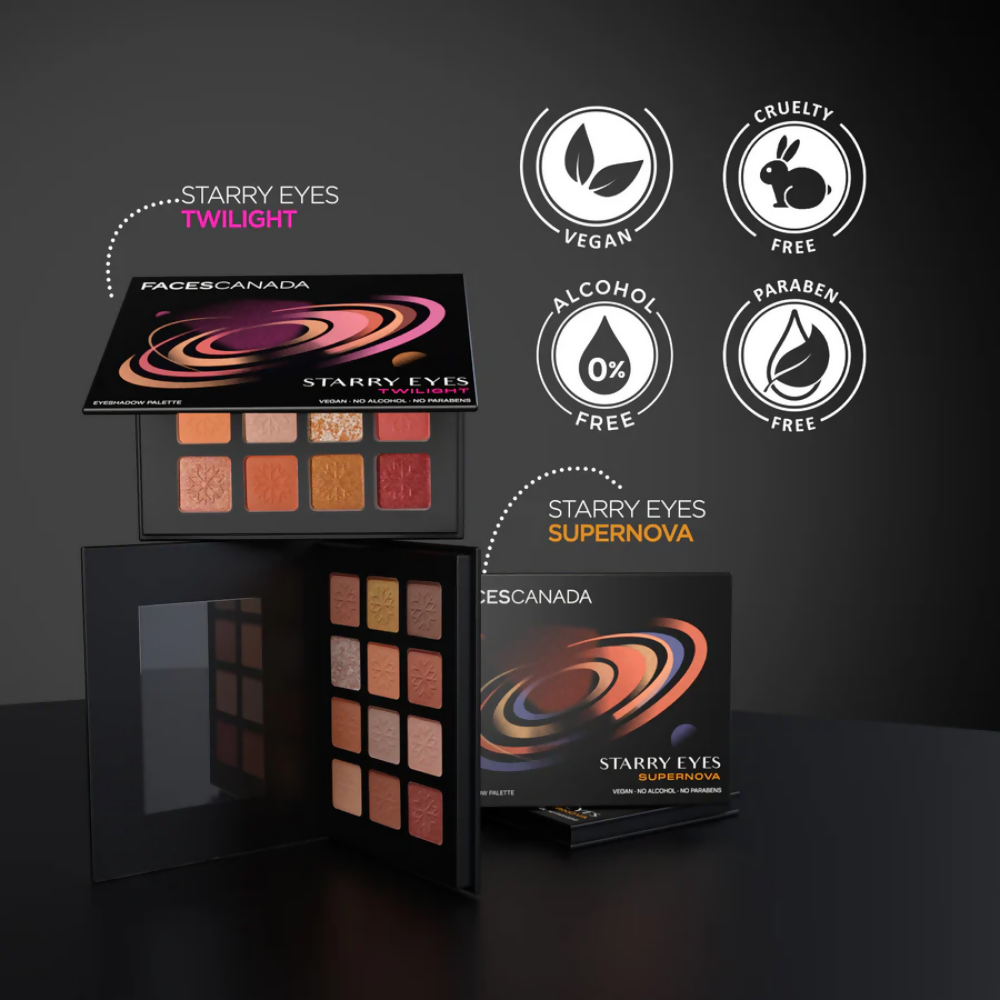 Faces Canada Starry Eyes Eye Shadow Palette - Supernova - Distacart