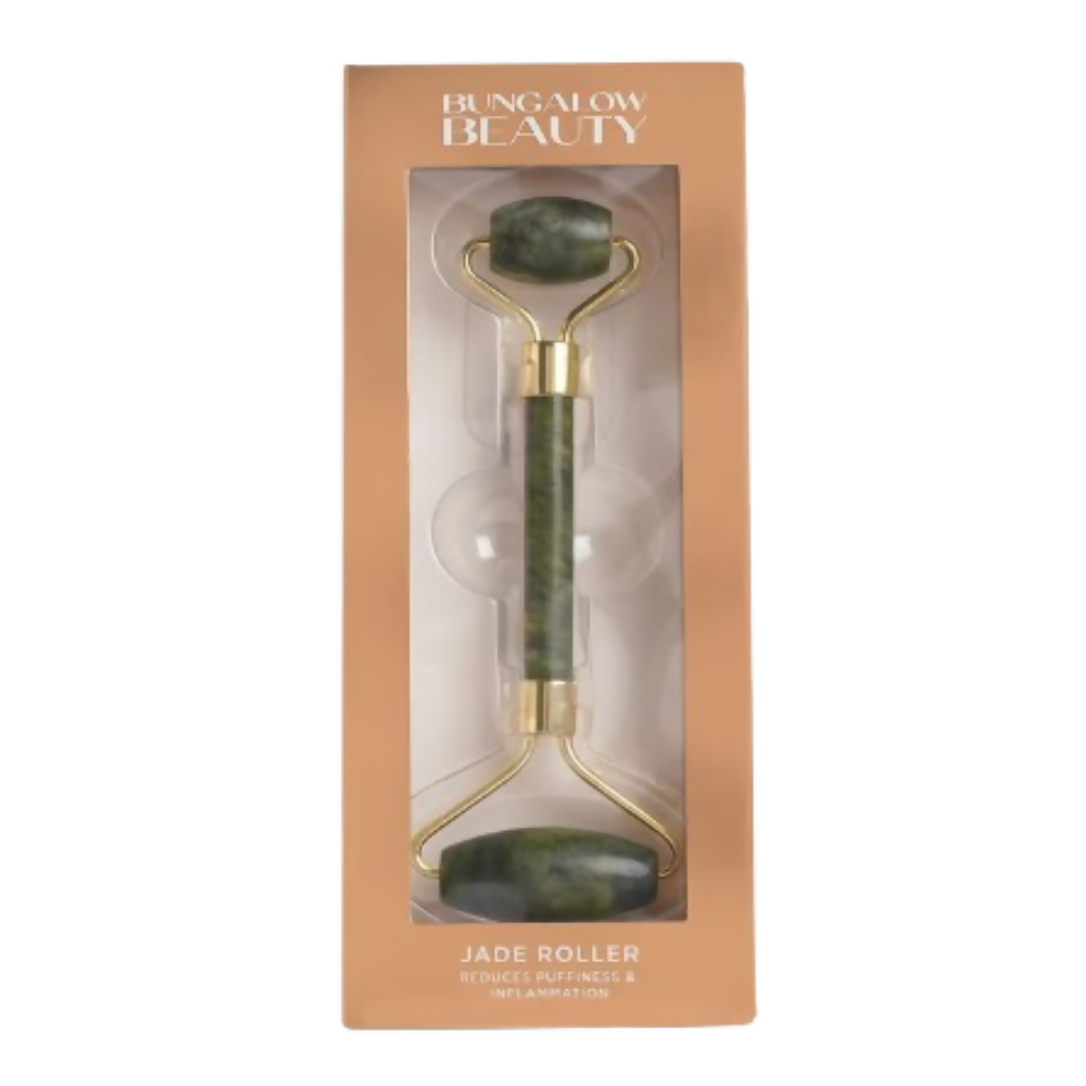BUNGALOW BEAUTY Gold And Green Jade Roller - Dista
