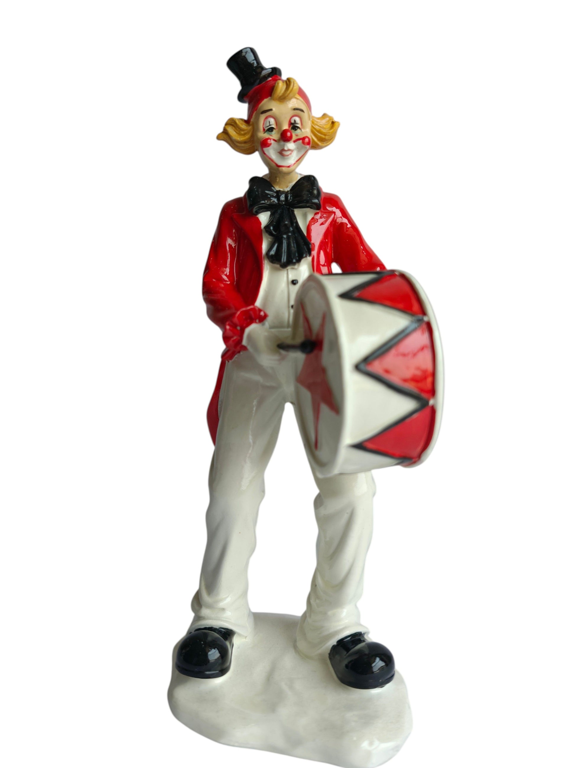 Sun Mun Decors Drum Shield Clown Figurine