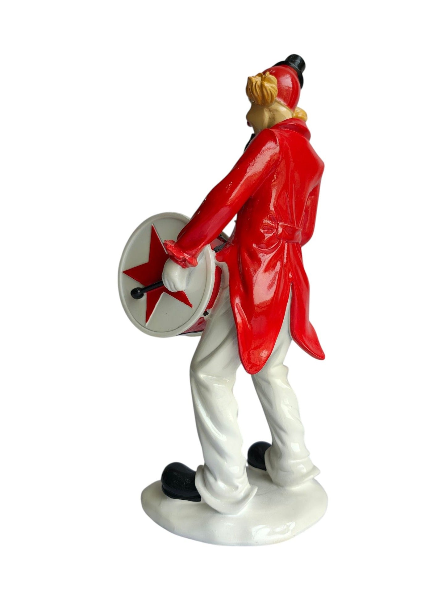Sun Mun Decors Drum Shield Clown Figurine