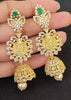 AD Emeralds Designer 4 in 1 Earrings
