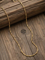 Thumbnail for NVR Women Gold Plated Handcrafted Minimal Chain - Distacart