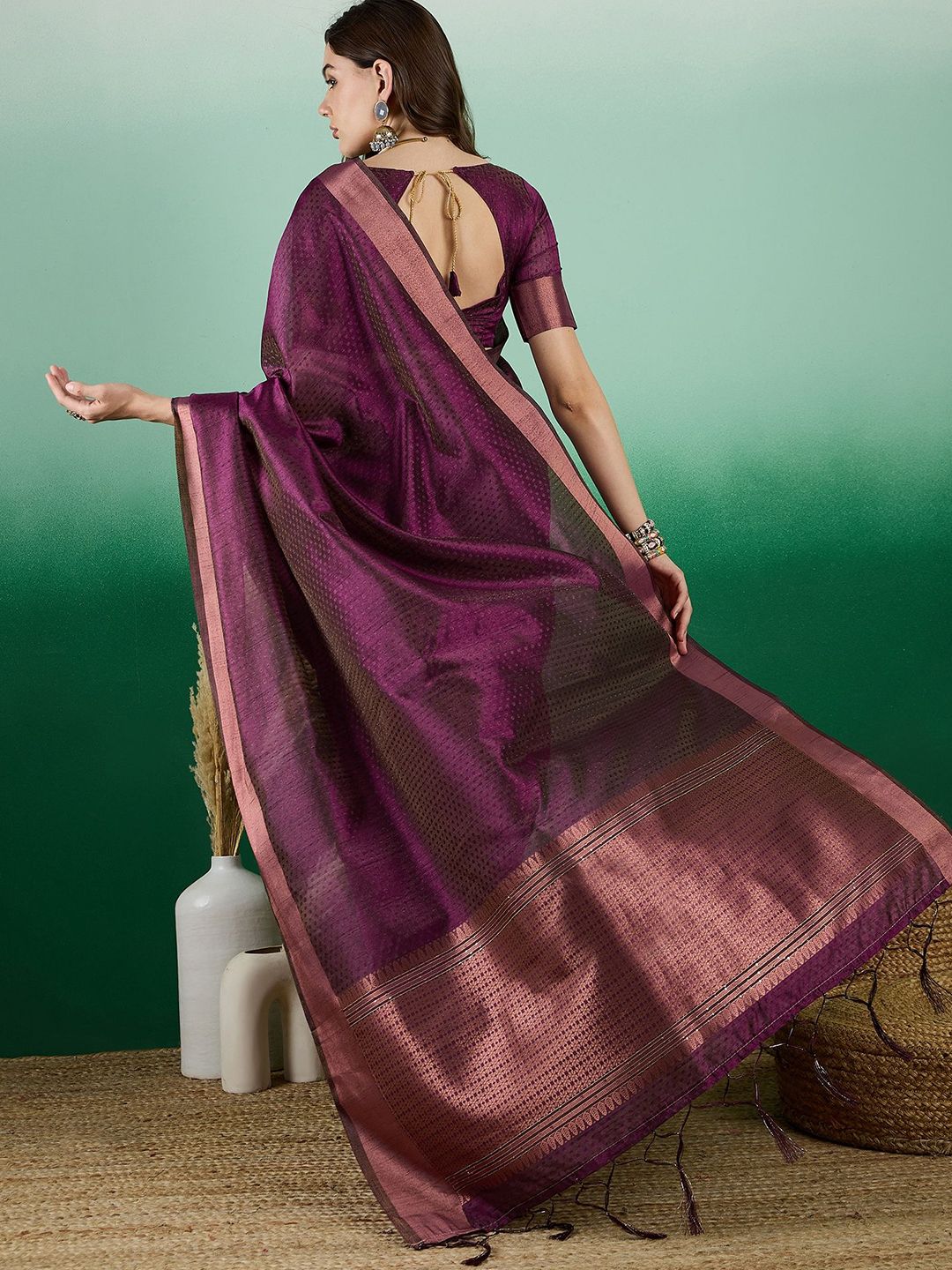 Mitera Woven Design Zari Saree - Distacart