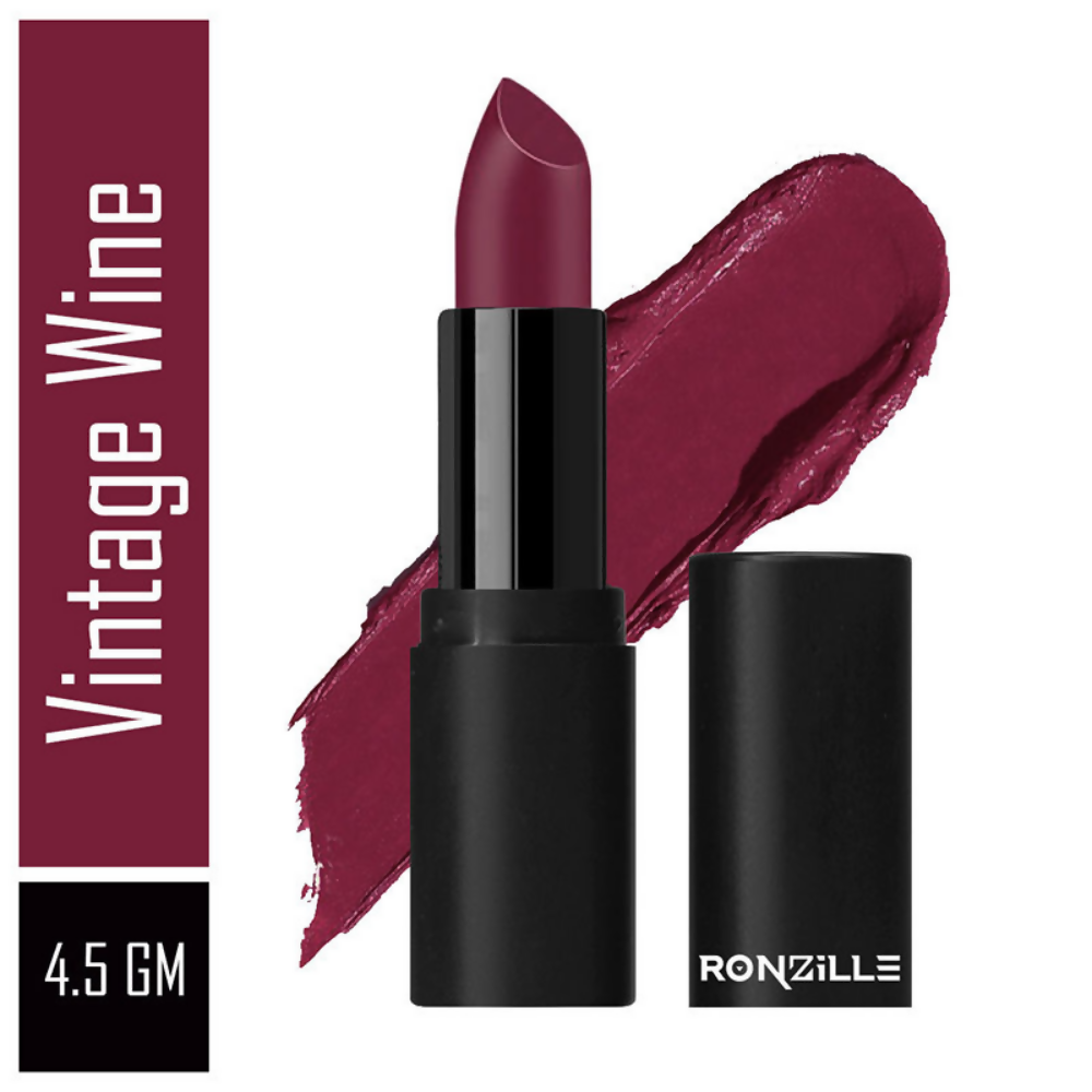 Ronzille One Touch Up HD Matte Lipstick - Vintage Wine - Dista