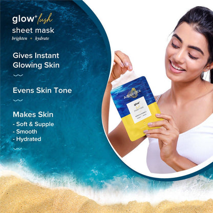 Aqualogica Glow+ Lush Sheet Mask - Distacart