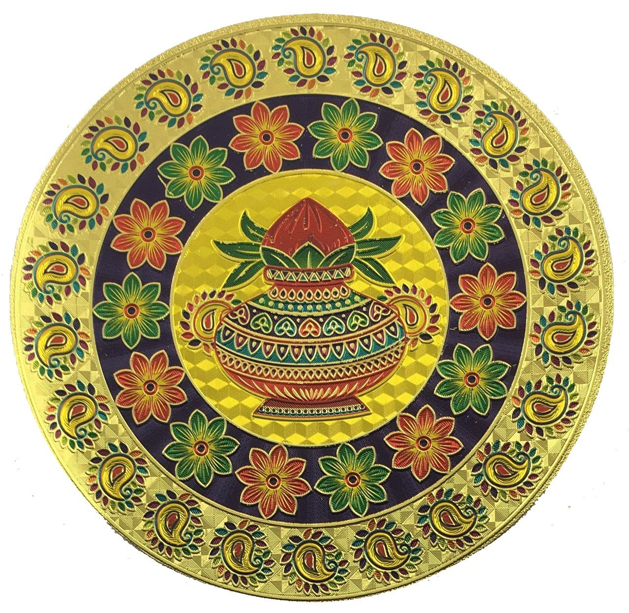 Stickerbazaar Micro Golden Embossing Rangoli Stickers - Distacart