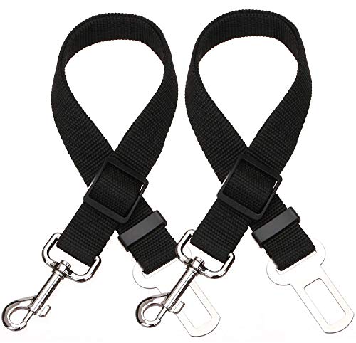 Foodie Puppies 66cm Nylon Dog Car Seat Belt Leash (Pack of 2)