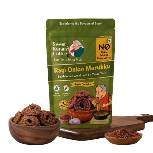 Sweet Karam Coffee Ragi Onion Murukku - Dista