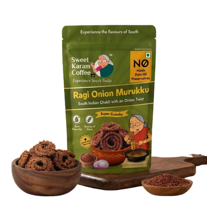 Sweet Karam Coffee Ragi Onion Murukku - Dista