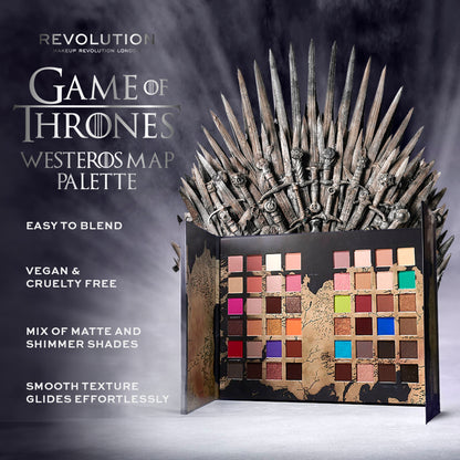 Makeup Revolution X Game Of Thrones Westeros Map Palette - Distacart