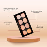 Thumbnail for Makeup Revolution Ultra Blush and Contour Palette - Hot Spice - Distacart