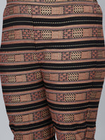 Thumbnail for Sztori Plus Size Abstract Printed Straight Kurta with Trousers - Distacart