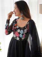 Thumbnail for Kalini Women Floral Printed Regular Kurta with Trousers & With Dupatta - Distacart