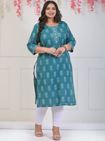 Thumbnail for Swasti Ethnic Motifs Printed Pure Cotton Kurta