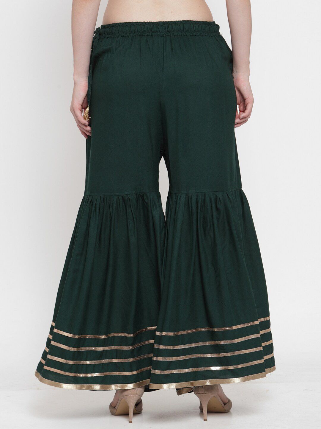 TAG 7 Women Flared Ethnic Palazzos