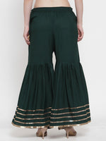Thumbnail for TAG 7 Women Flared Ethnic Palazzos