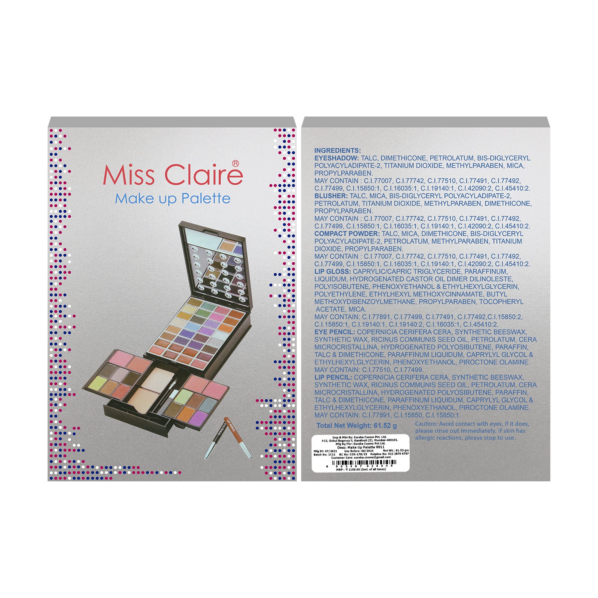 Miss Claire Make Up Palette 9911 (Make Up Kit)