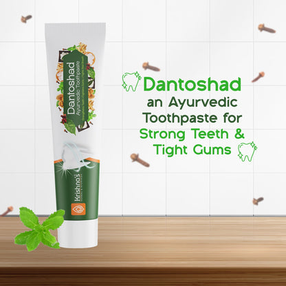 Krishna'S Herbal & Ayurveda Dantoshad Ayurvedic Toothpaste - Distacart