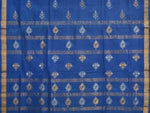 Thumbnail for Dark Blue Uppada Cotton Handloom Saree with Assorted Buta Pallu Design - Global Threads - Distacart