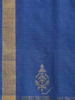 Thumbnail for Dark Blue Uppada Cotton Handloom Saree with Assorted Buta Pallu Design - Global Threads - Distacart