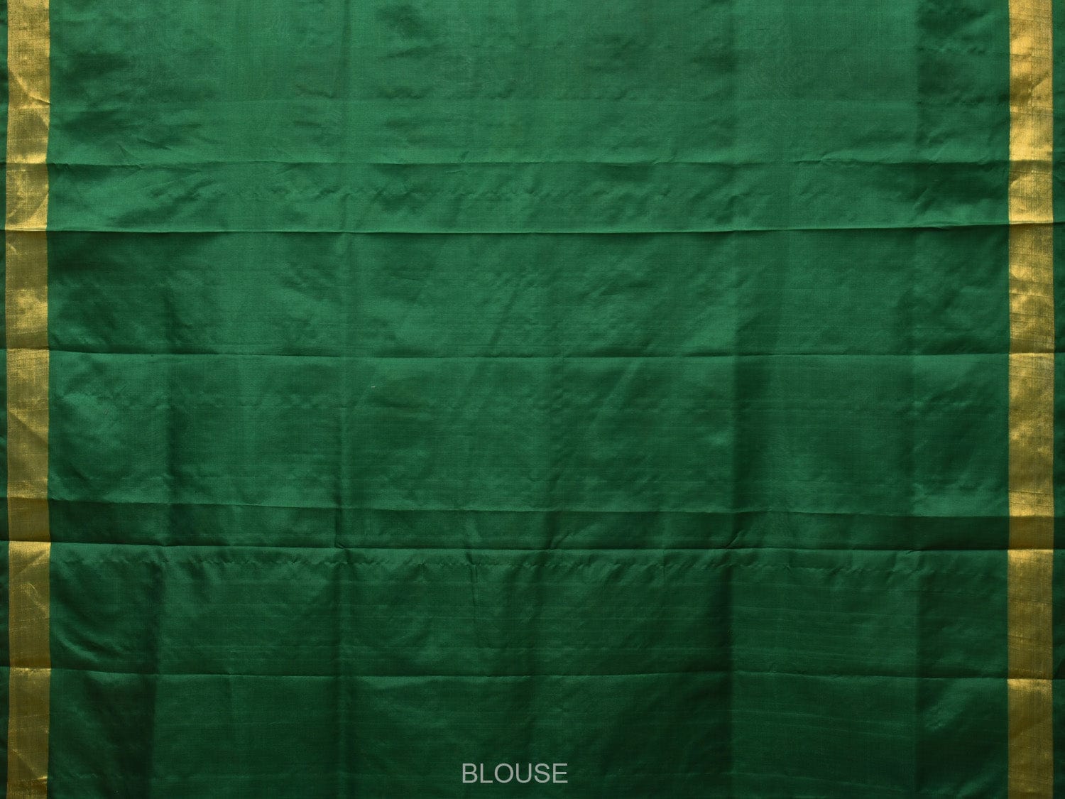 Dark Green Uppada Silk Handloom Saree with All Over Lotus and Birds Design - Global Threads - Distacart