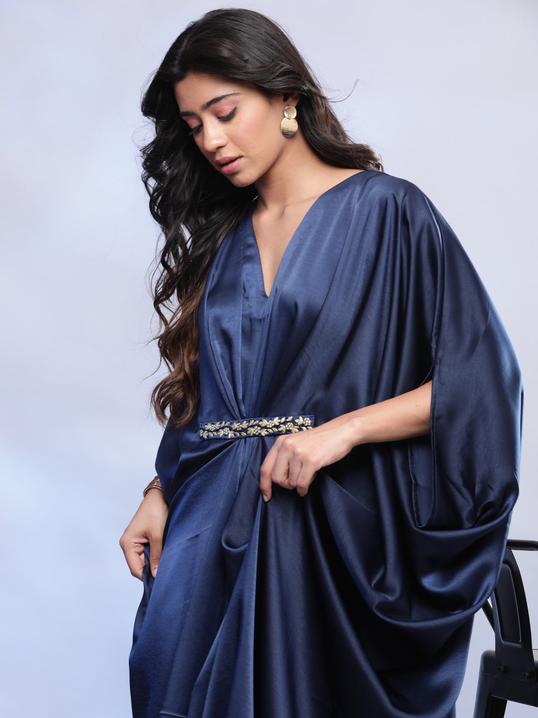 BohoJazz Dark Night Drape Cowl Kaftan