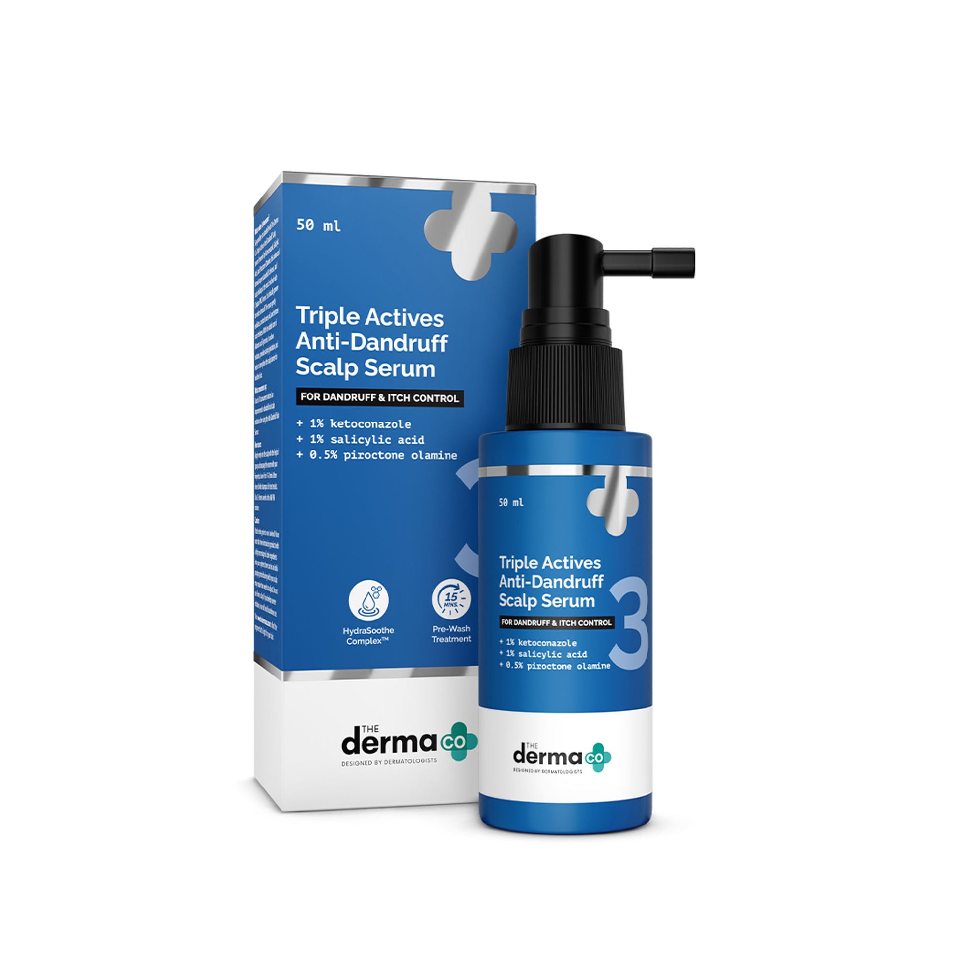 The Derma Co Triple Actives Anti-Dandruff Scalp Serum - Dista
