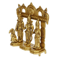 Thumbnail for Artvarko Brass Ram Darbar Statue Shree Ram Ji Sita Laxman Hanuman - Distacart