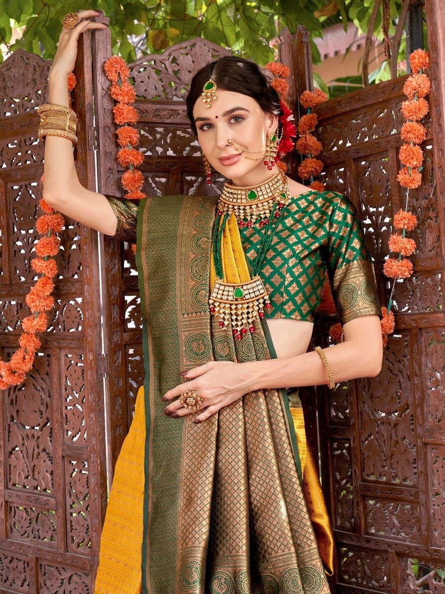 Anouk Woven Design Zari Kanjeevaram Saree - Distacart