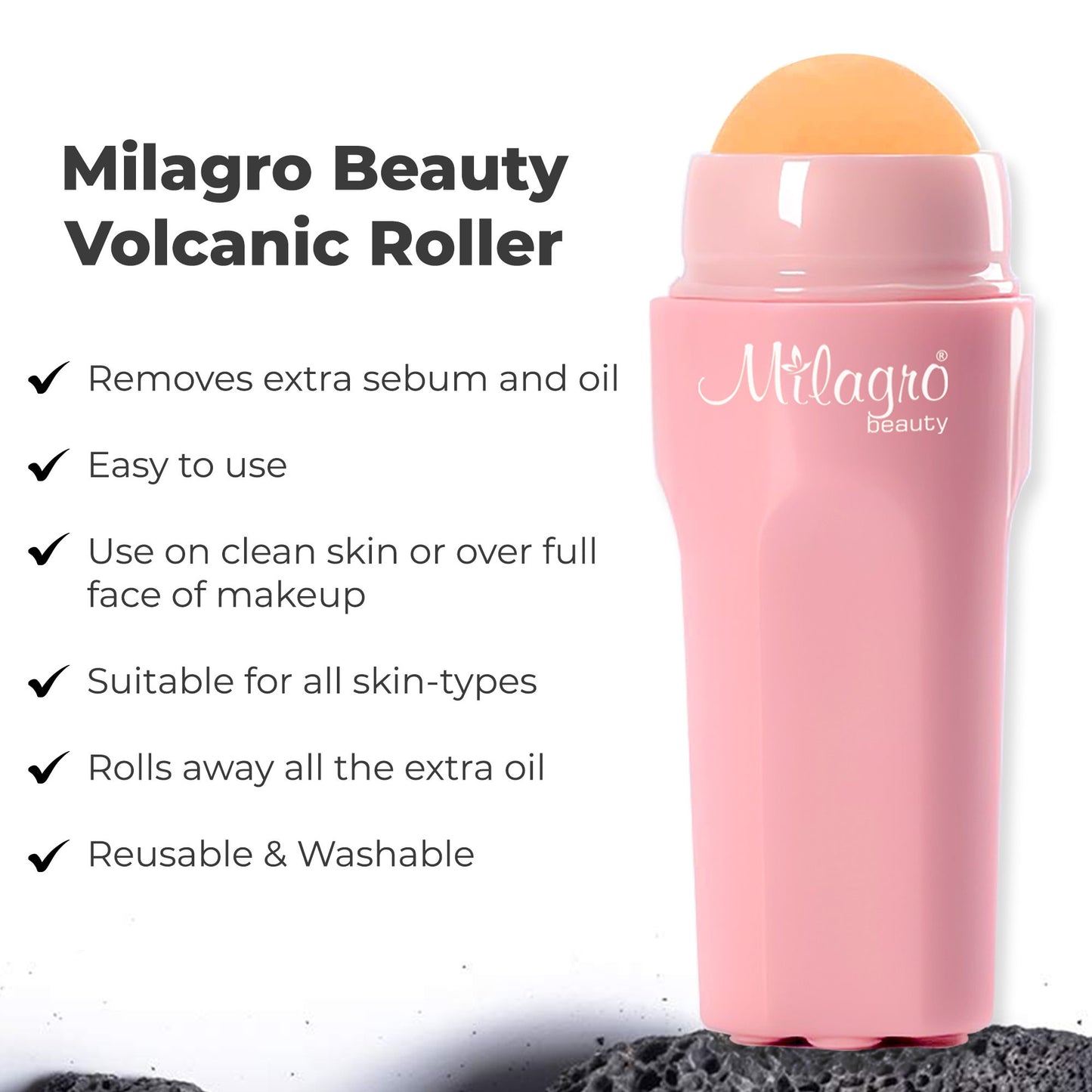 Milagro Beauty Volcanic Roller - Distacart