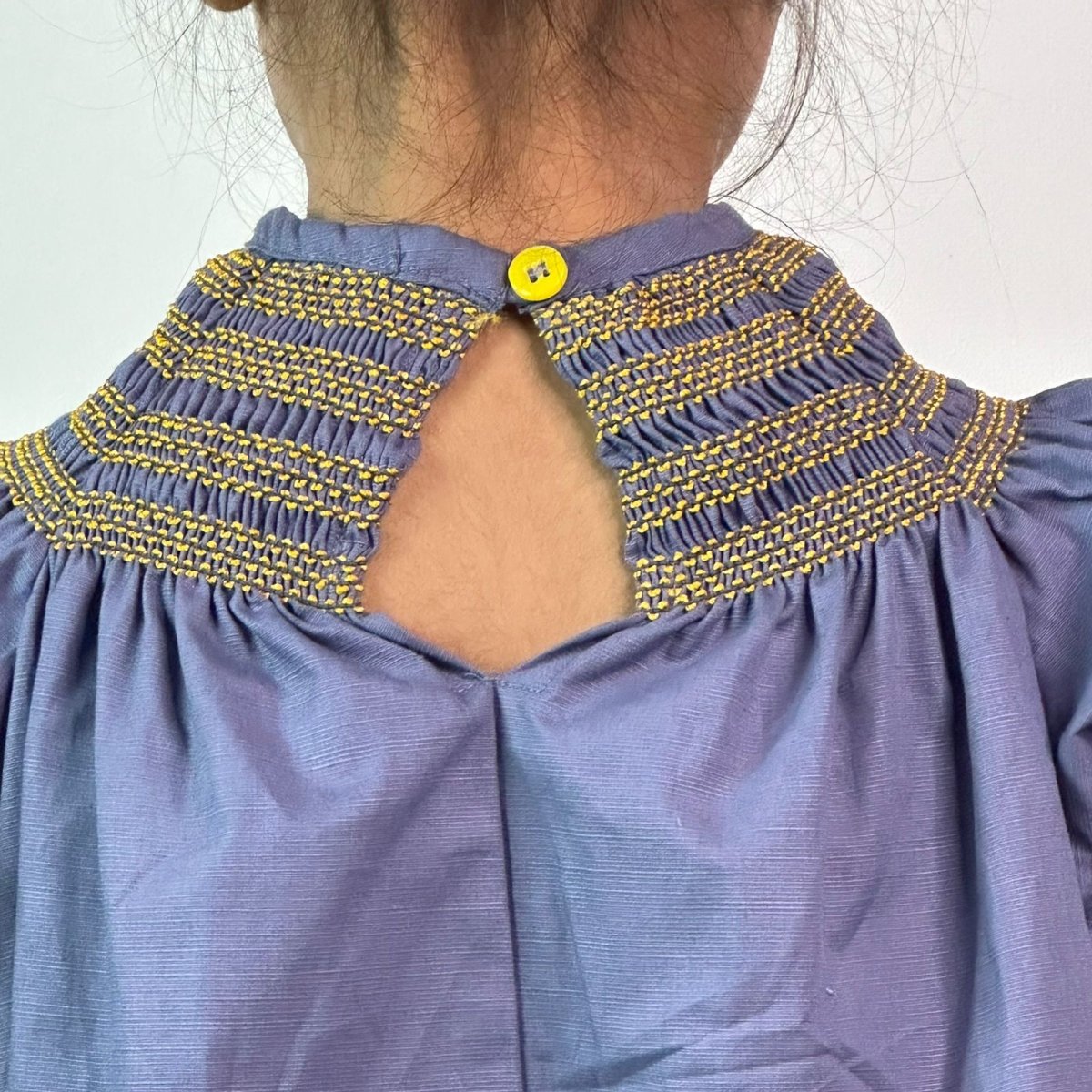 ArthLife Indigo Smocked Dress - Distacart