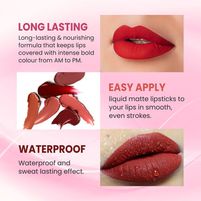 VERYMISS Ultra Velvet Matte Liquid Lipstick - 212 Fire Brick - Distacart