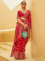 Thumbnail for Anouk Woven Design Zari Organza Banarasi Saree - Distacart