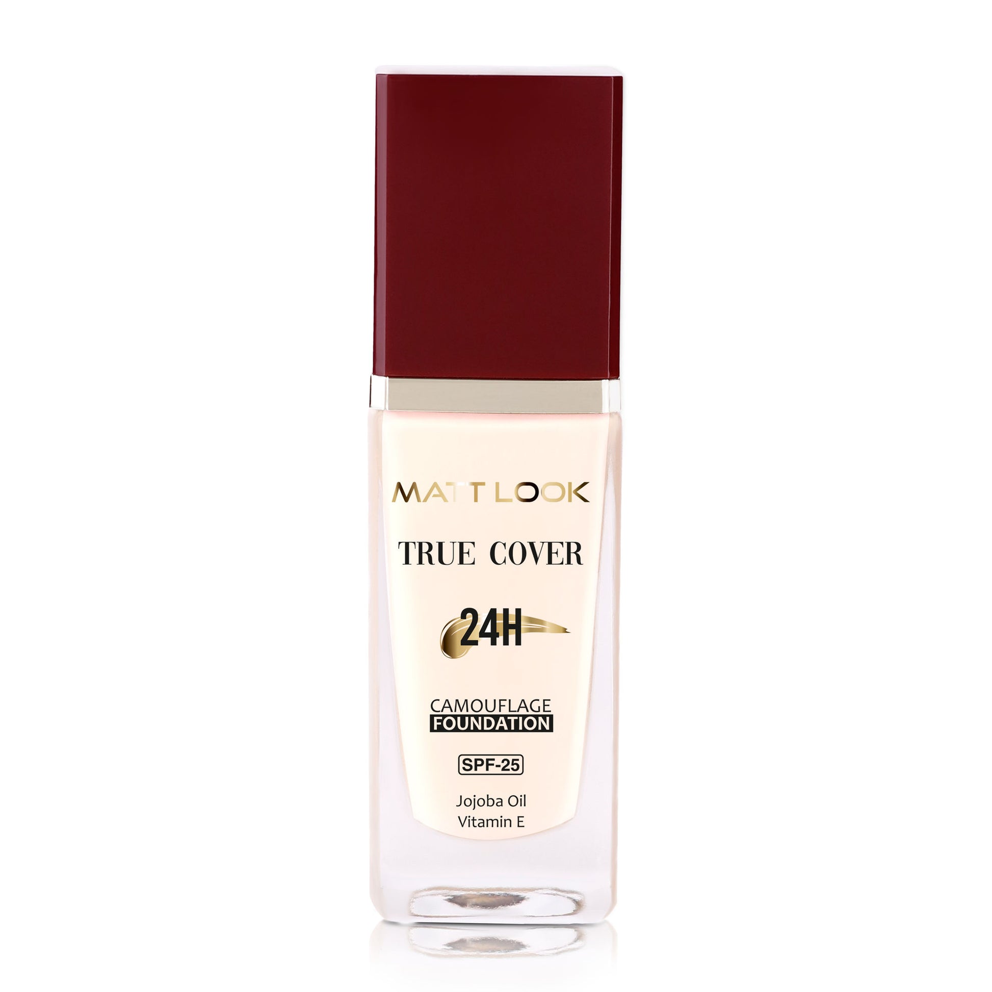 Matt Look True Cover Camouflage 24Hrs Long Stay Foundation - Rose Beige - Distacart