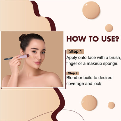 Matt Look True Cover Camouflage 24Hrs Long Stay Foundation - Rose Beige - Distacart