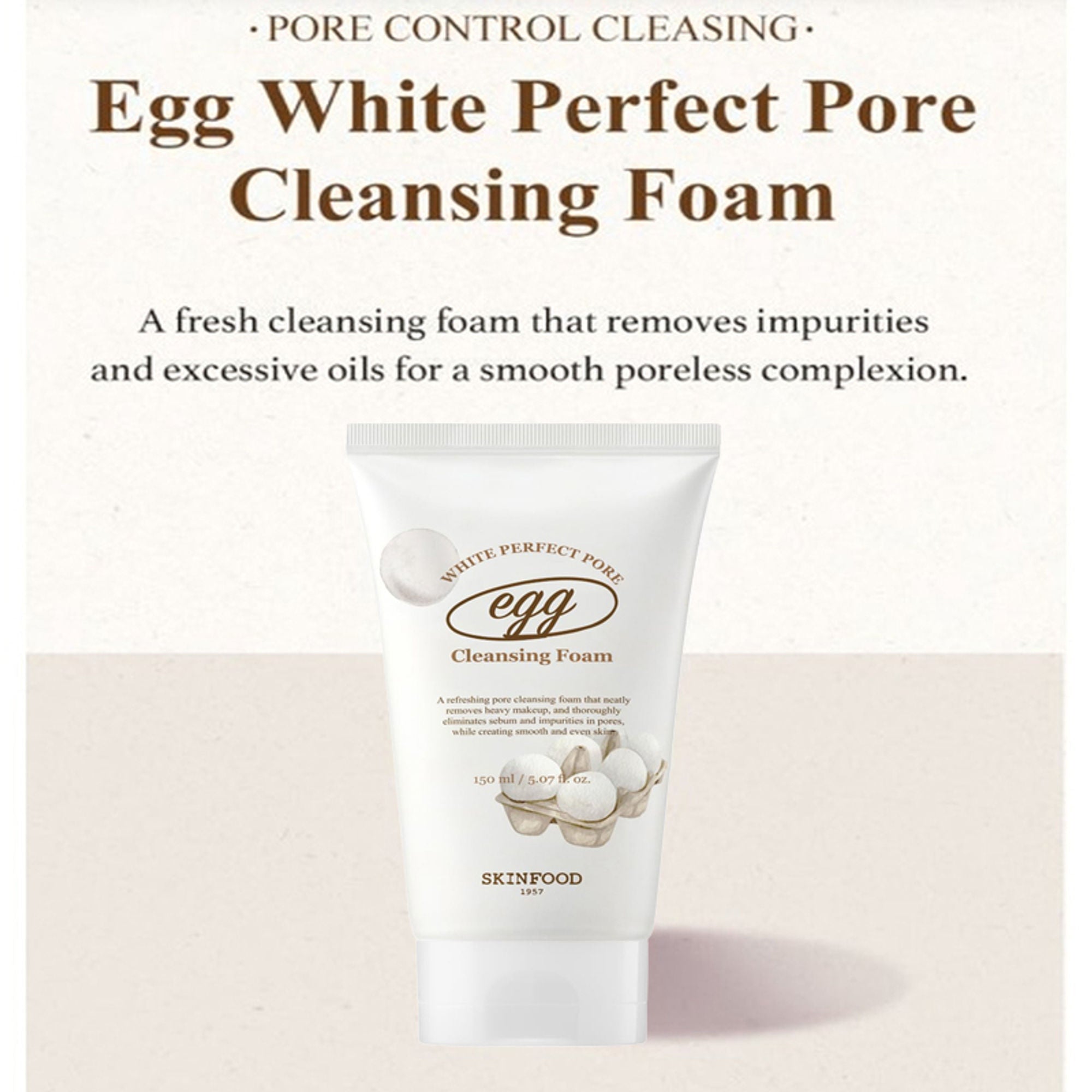 Skinfood Egg White Perfect Pore Cleansing Foam - Distacart