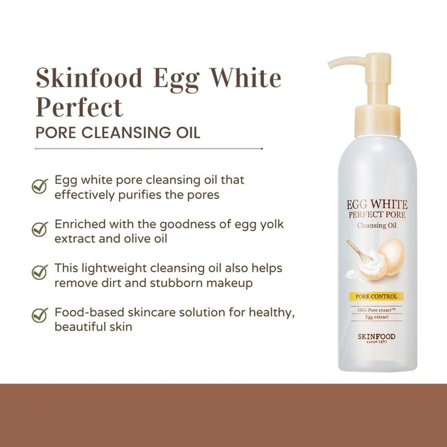 Skinfood Egg White Perfect Pore Cleansing Oil - Distacart