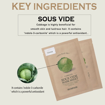 Skinfood Sous Vide Mask Sheet - Cabbage - Distacart