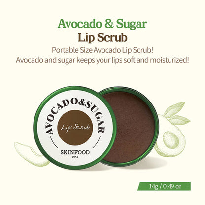 Skinfood Avocado & Sugar Lip Scrub - Distacart