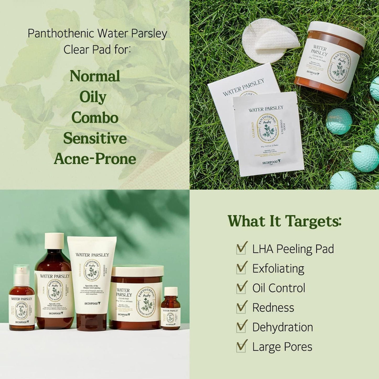 Skinfood Pantothenic Water Parsley Clear Pad - Distacart
