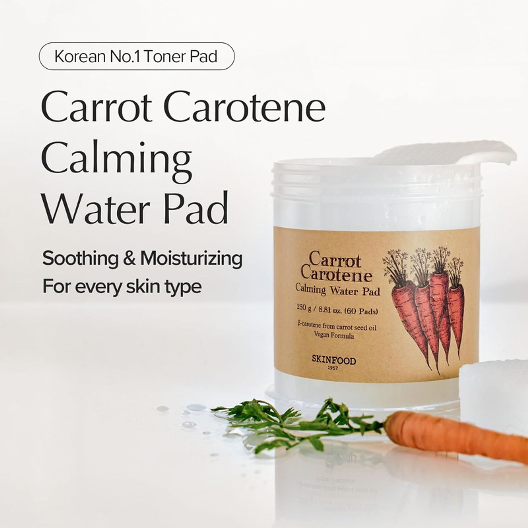 Skinfood Carrot Carotene Calming Water Pad - Distacart