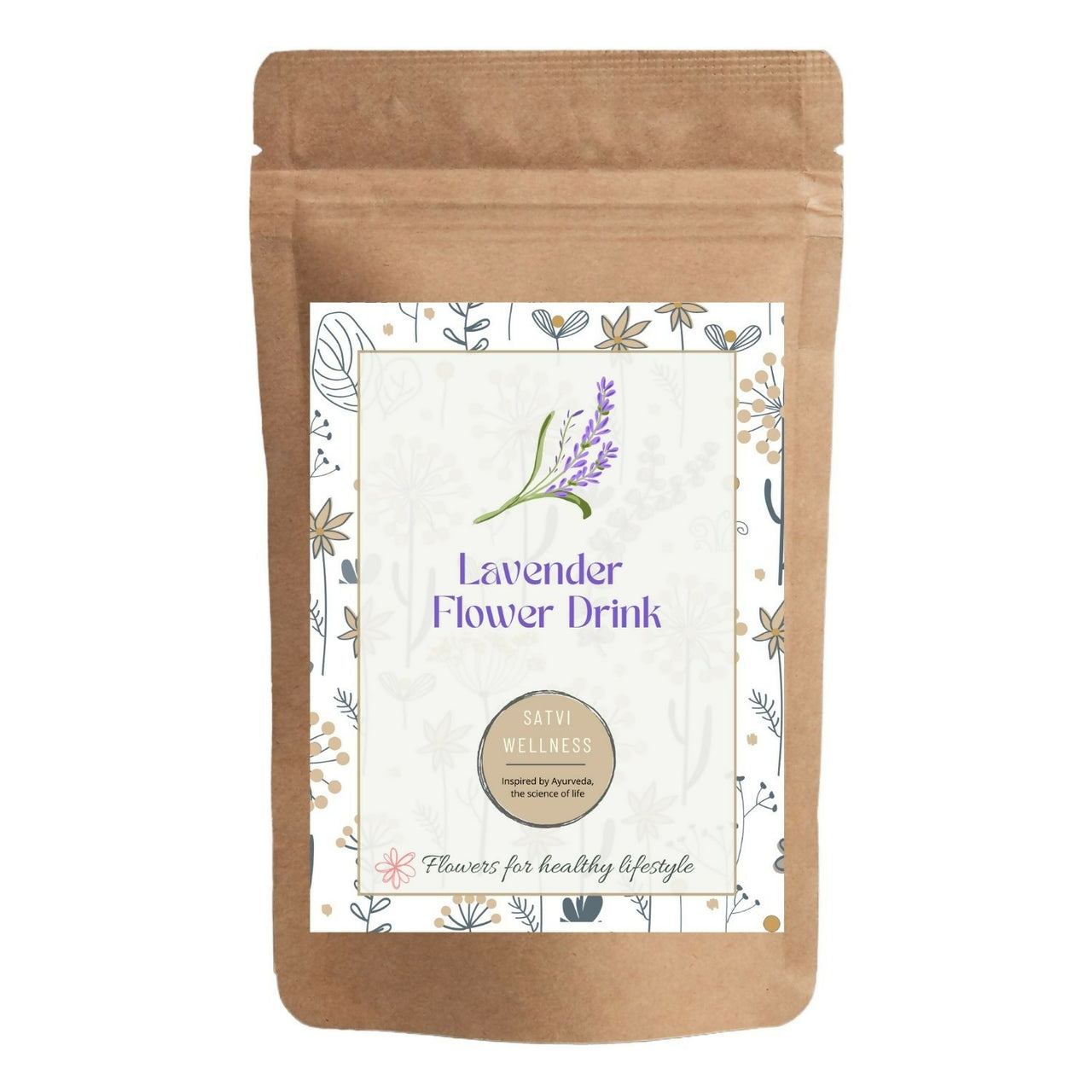 Satvi Wellness Lavender flower Tea | Lavender tea | Lavender flower drink mix - Distacart