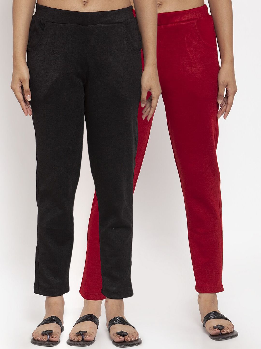 TAG 7 Women Pack of 2 Solid Leggings - Distacart