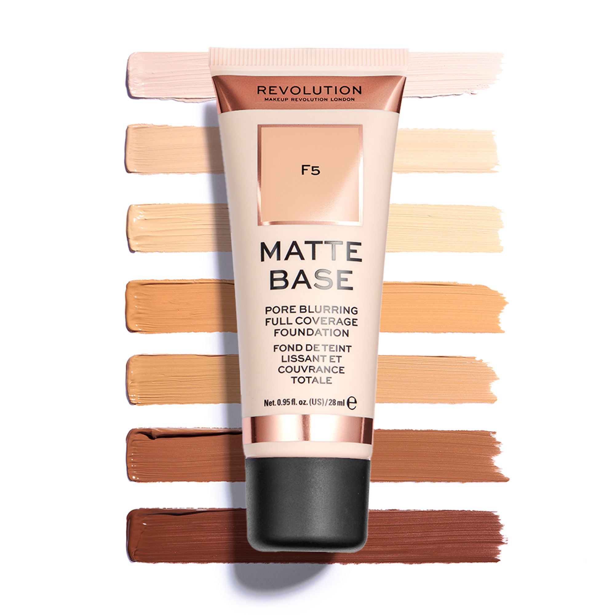 Makeup Revolution Matte Base Foundation - F5