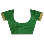 Thumbnail for Joban Fashion Light Green Banarasi Soft Silk Peacock Butta Work Saree - Distacart