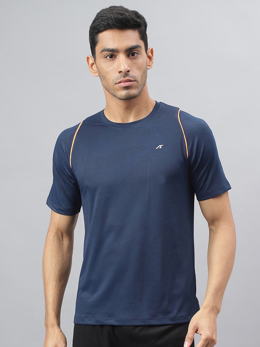 Alcis Round Neck Slim Fit Anti-Static T-Shirt - Distacart