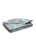 Thumbnail for AEROHAVEN Premium Blue & Pink Ethnic Motifs Cotton 300 TC King Bedsheet & 2 Pillow Covers - Distacart